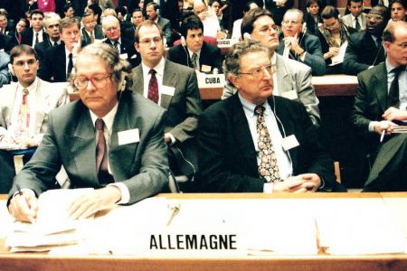 Gerhart Baum als UN-Sonderbeauftragter in Genf